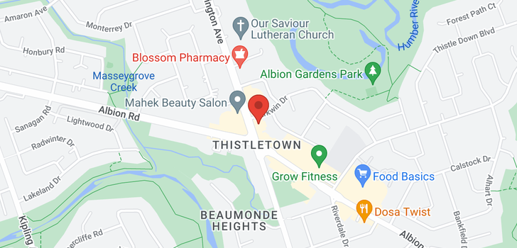 map of #. -2639 ISLINGTON  AVE